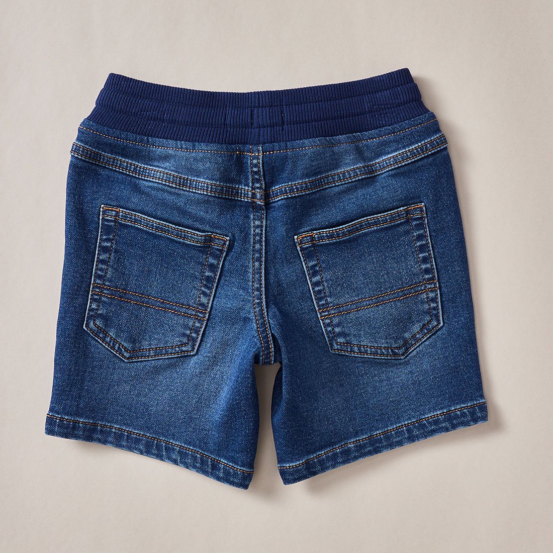 Ribbed Waist Wonder Denim Short 