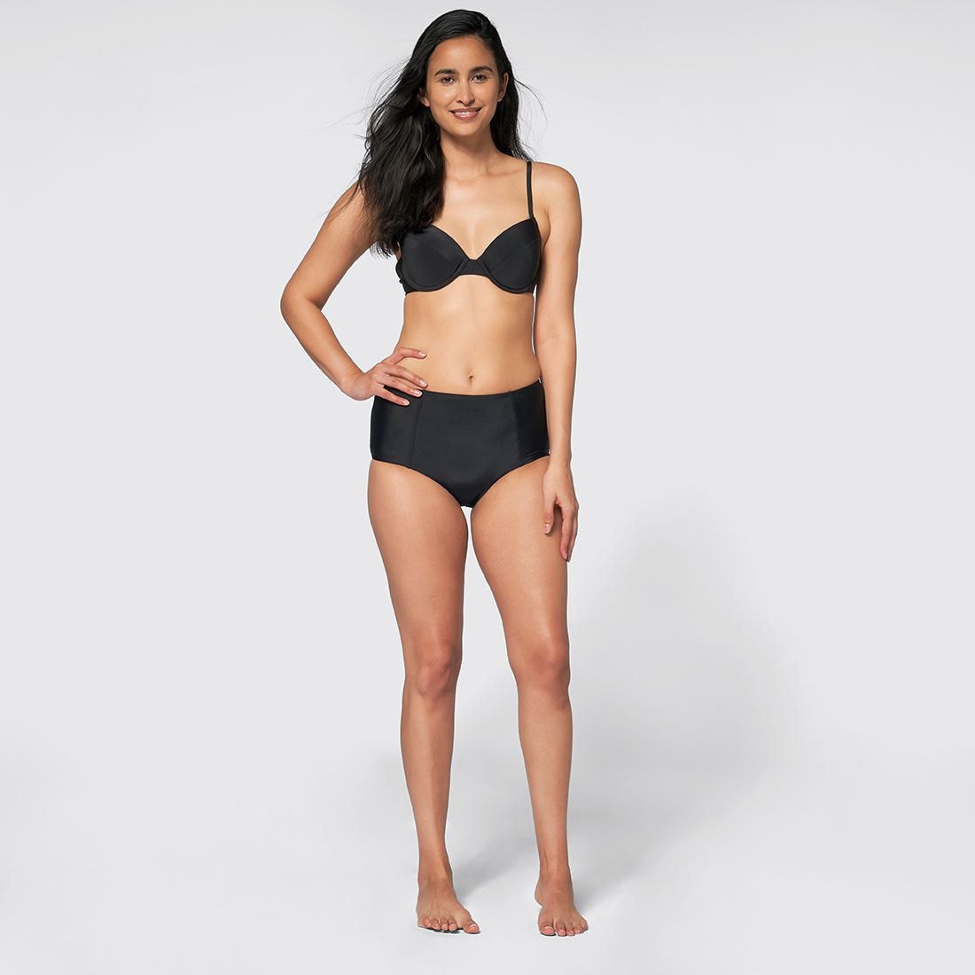 High Waisted Swim Bikini Briefs 