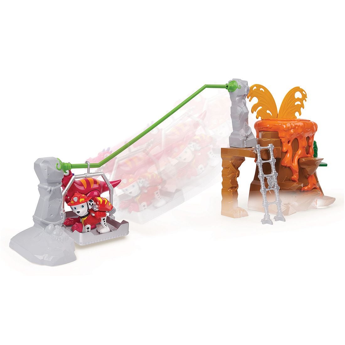 dinosaur playset with volcano