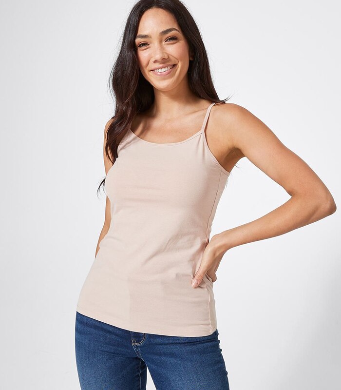 Organic Cotton Elastane Cami Nude Target Australia Organic Cotton Elastane Cami Nude Target Australia