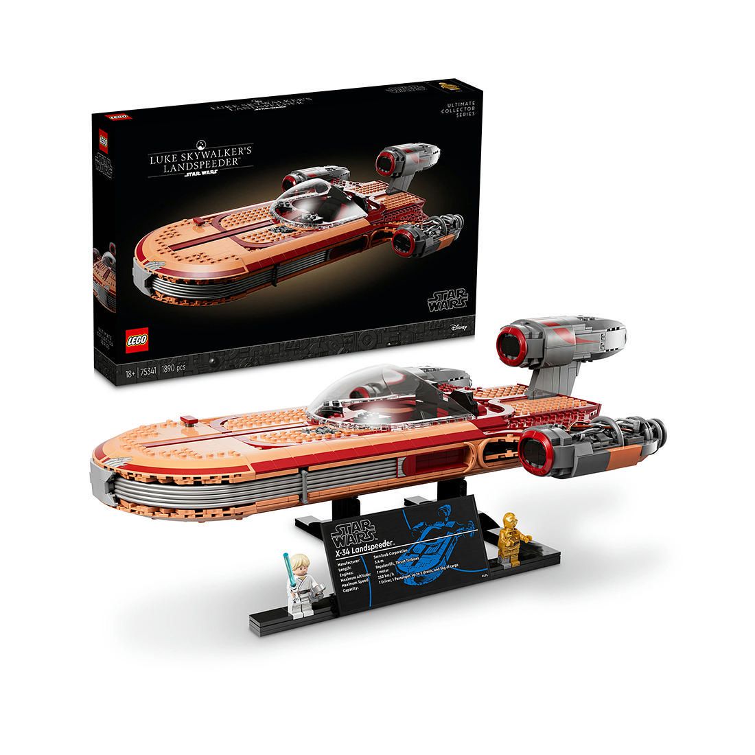 LEGO Star Wars Luke Skywalker s Landspeeder 75341 Target Australia