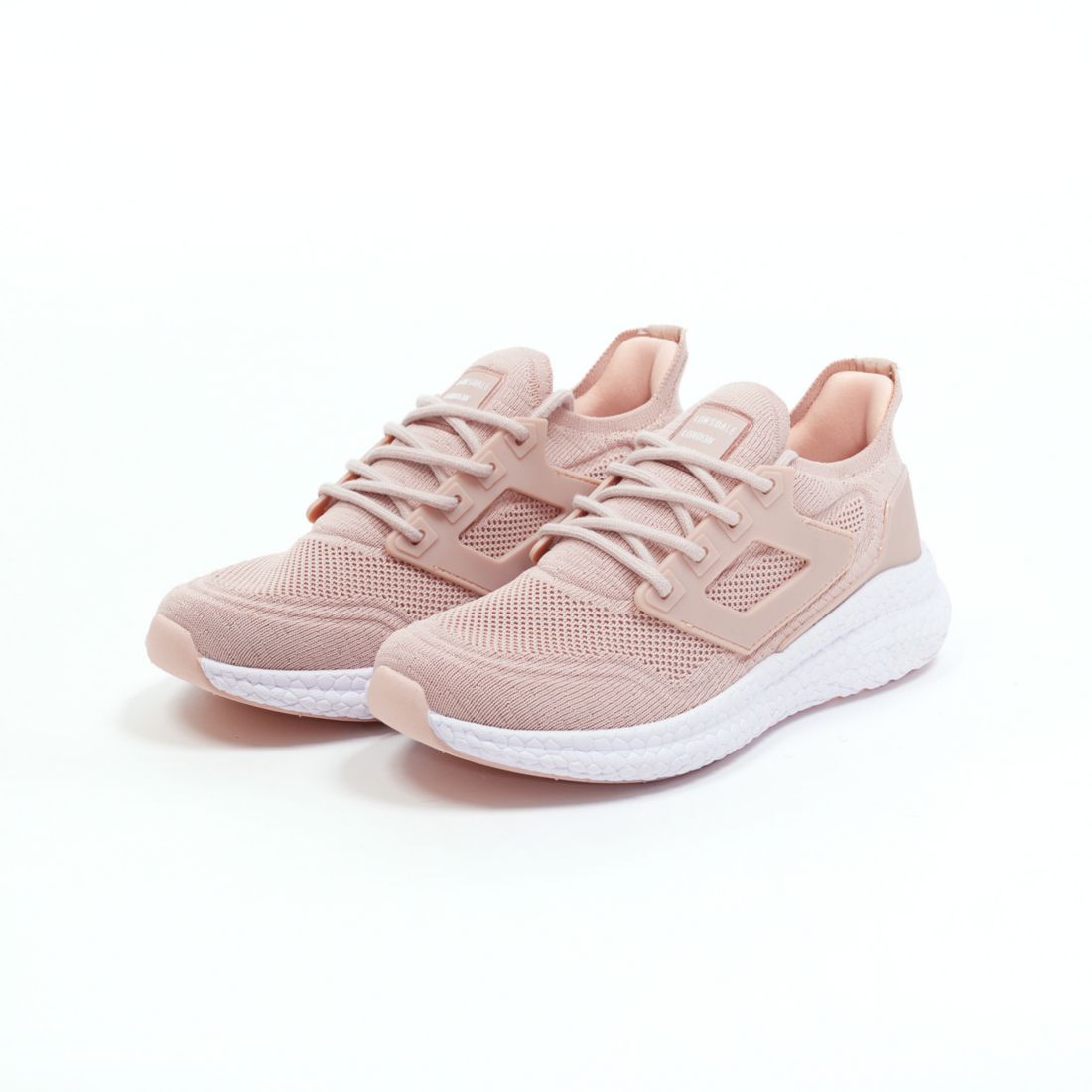 blush colored sneakers