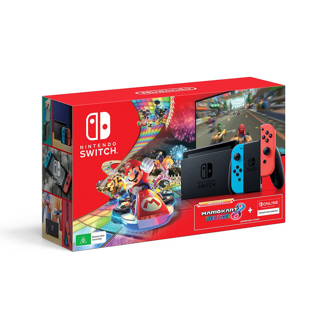 Nintendo Switch Mario Kart 8 Deluxe Bundle (Full Game Download + 3 Mo.  Switch Online Membership Included) Multi - Best Buy