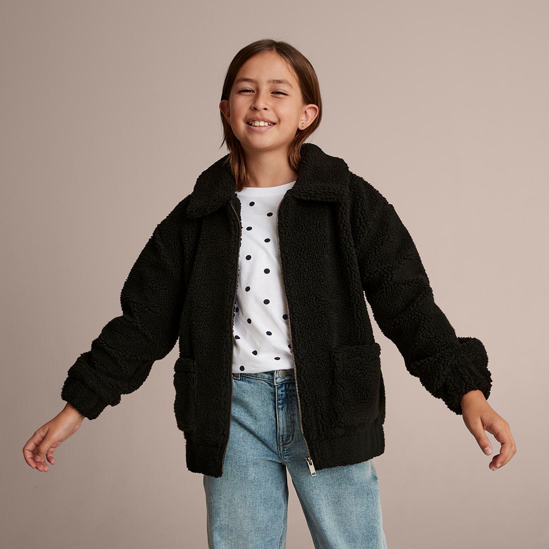 Sherpa Teddy Fleece Jacket | Target 