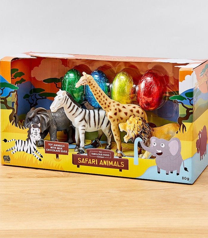 The Fabulous Food Company Safari Animal Playset With Hollow Milk Chocolate Eggs UTZ - 80g | Target Australia The Fabulous Food Company Safari Animal Playset With Hollow Milk Chocolate Eggs UTZ - 80g | Target Australia