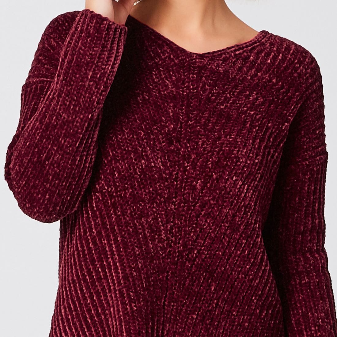 Chenille V-Neck Jumper | Target Australia