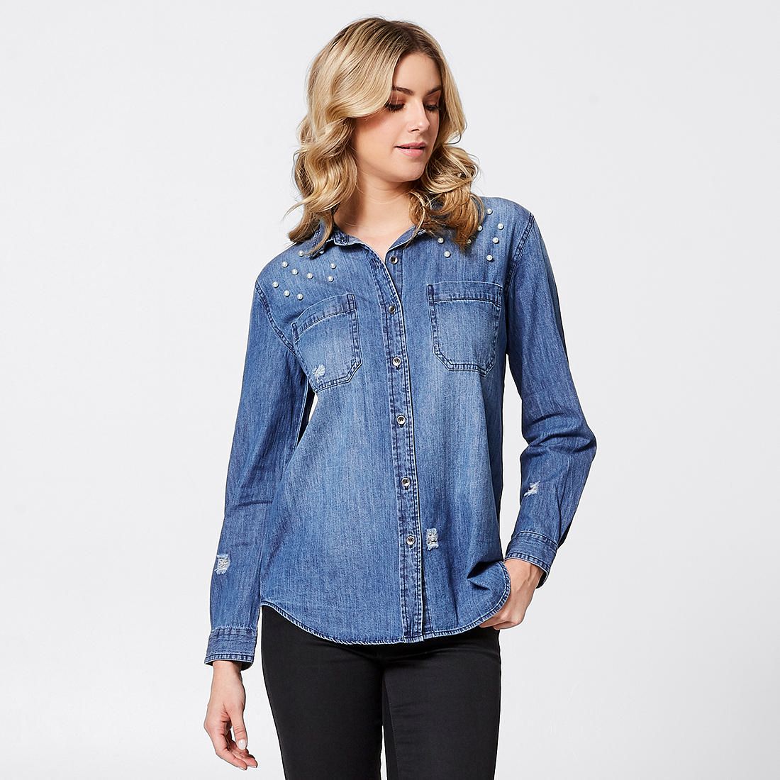 denim shirt target