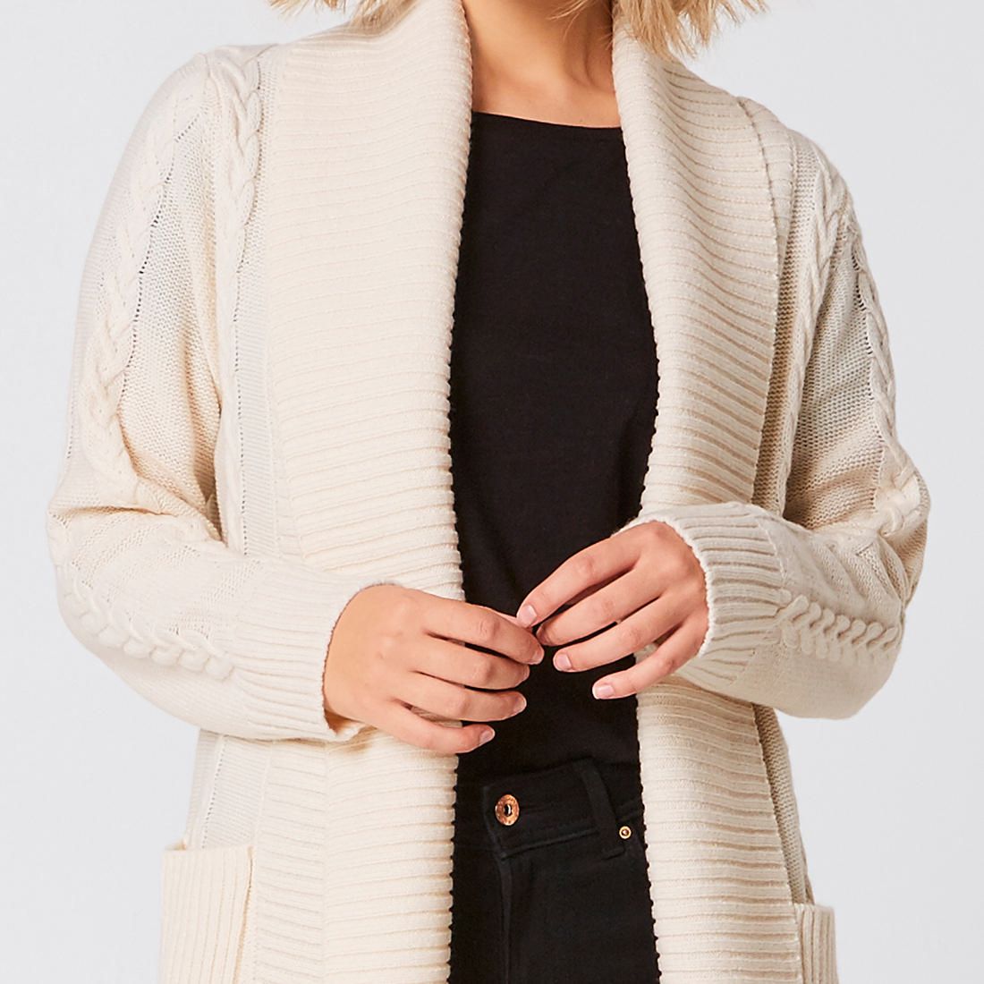 target cable knit cardigan