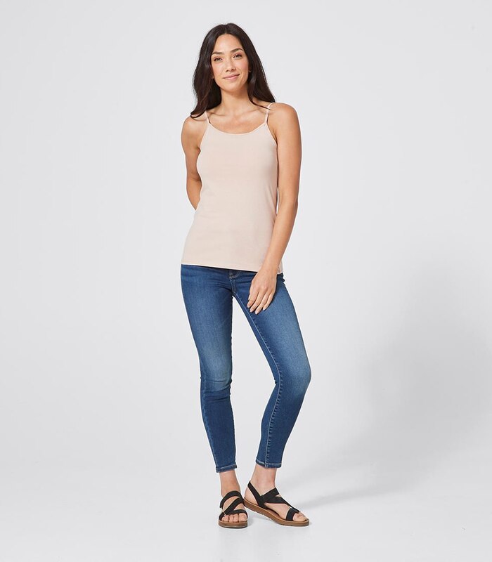 Organic Cotton Elastane Cami Nude Target Australia Organic Cotton Elastane Cami Nude Target Australia
