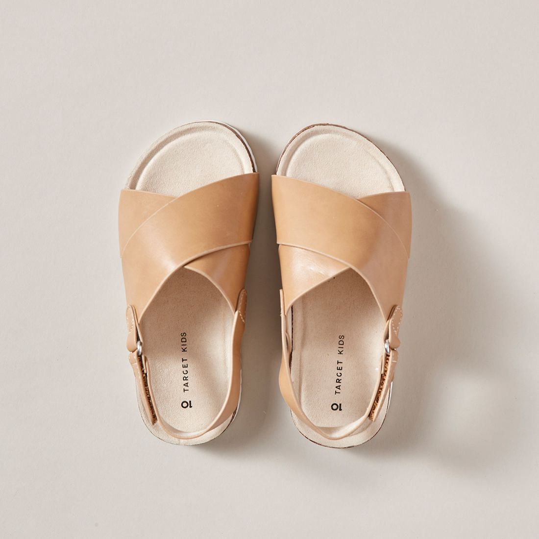 Kids Junior Moulded Cross Strap Sandals 