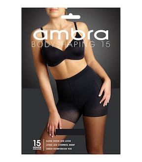 Ambra 1 Pack 15 Denier Bodyshaping Pantyhose - Black