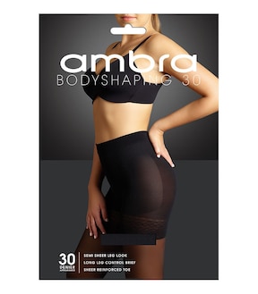Ambra 1 Pack 30 Denier Bodyshaping Pantyhose - Black