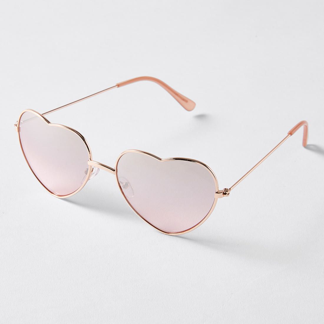 heart sunglasses gold