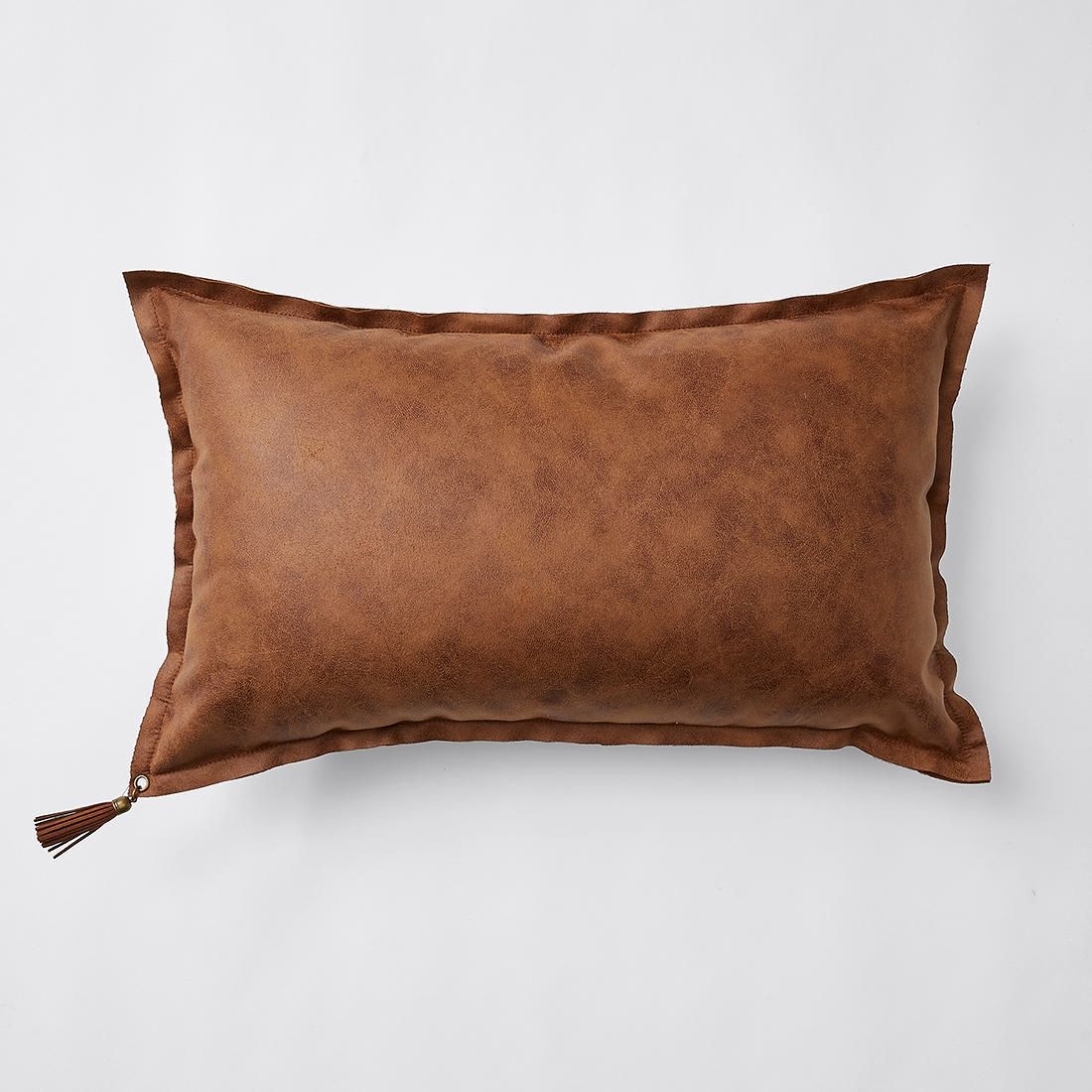 Kali Faux Leather Rectangle Cushion Target Australia