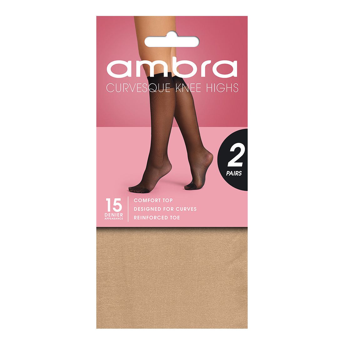 Ambra 1 Pack 15 Denier Curvesque Knee 