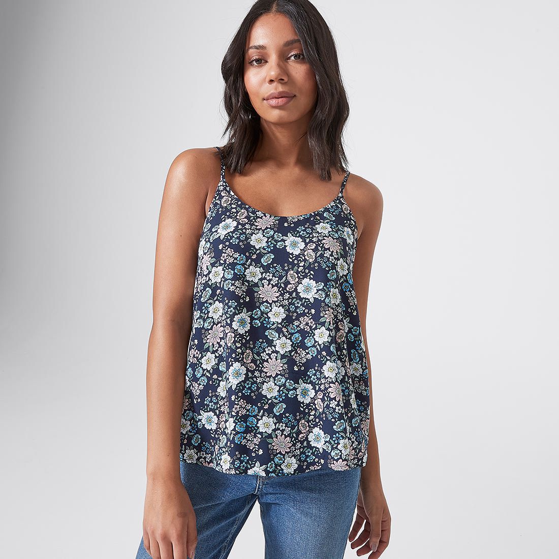 spaghetti strap swing top