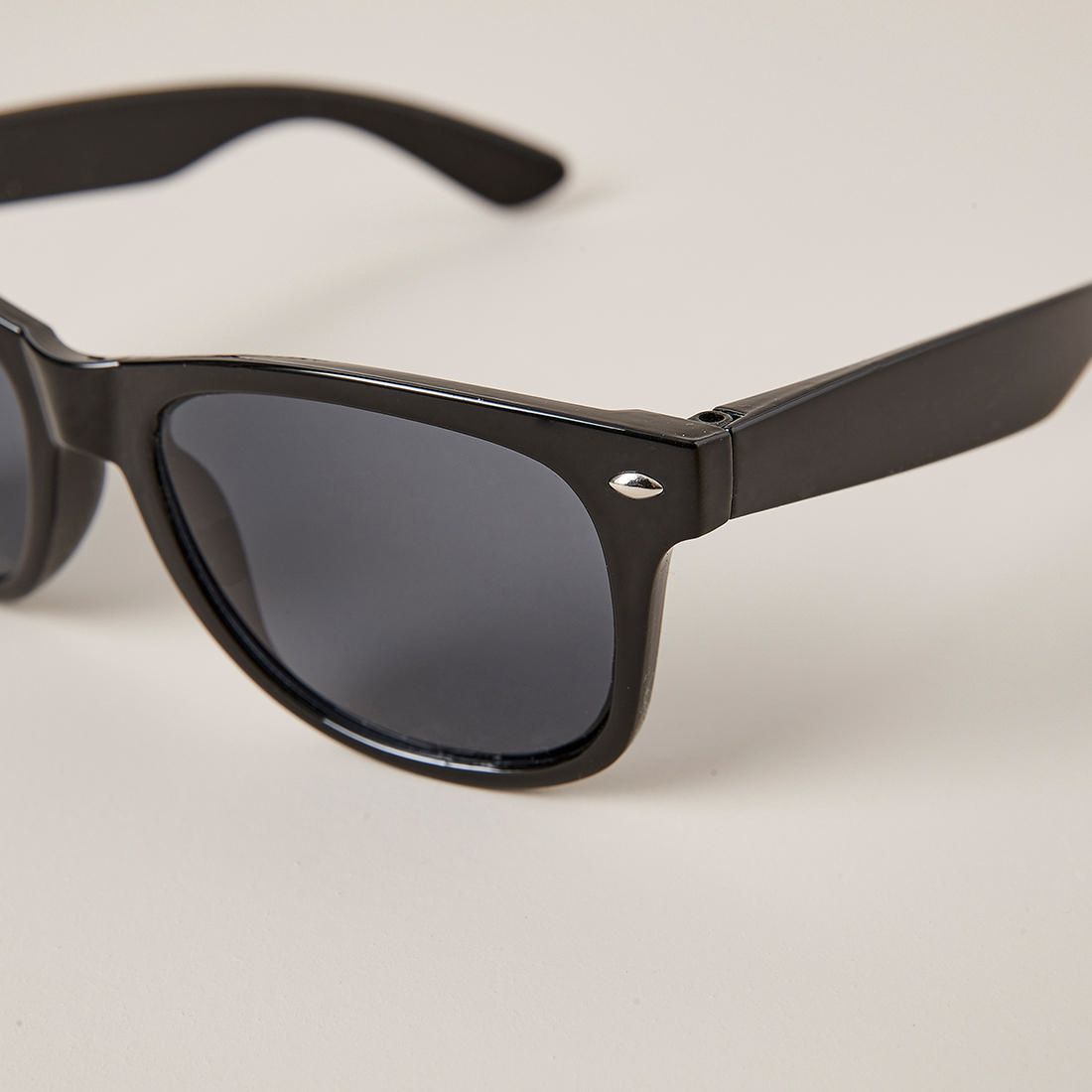 black plastic sunglasses