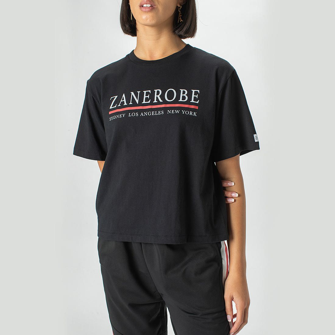 ZxZanerobe Oversized Crop T-Shirt - Vintage Black | Target
