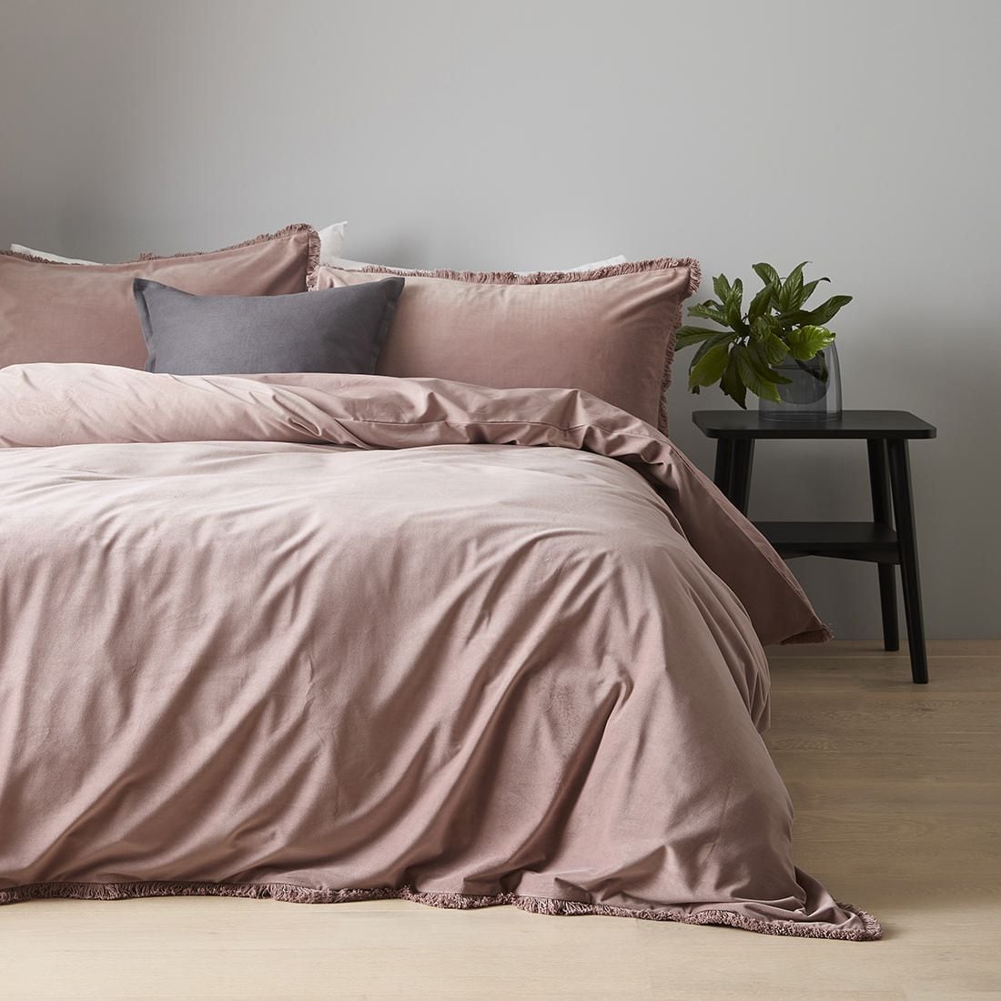 Raya Velvet Quilt Cover Set - King Bed 