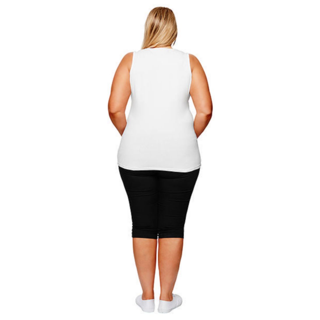 plus size white tank