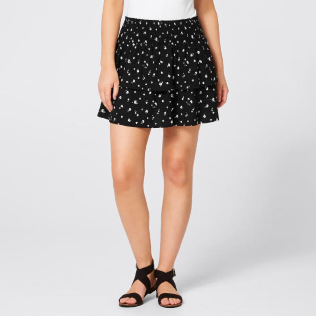 leopard print skirt with split