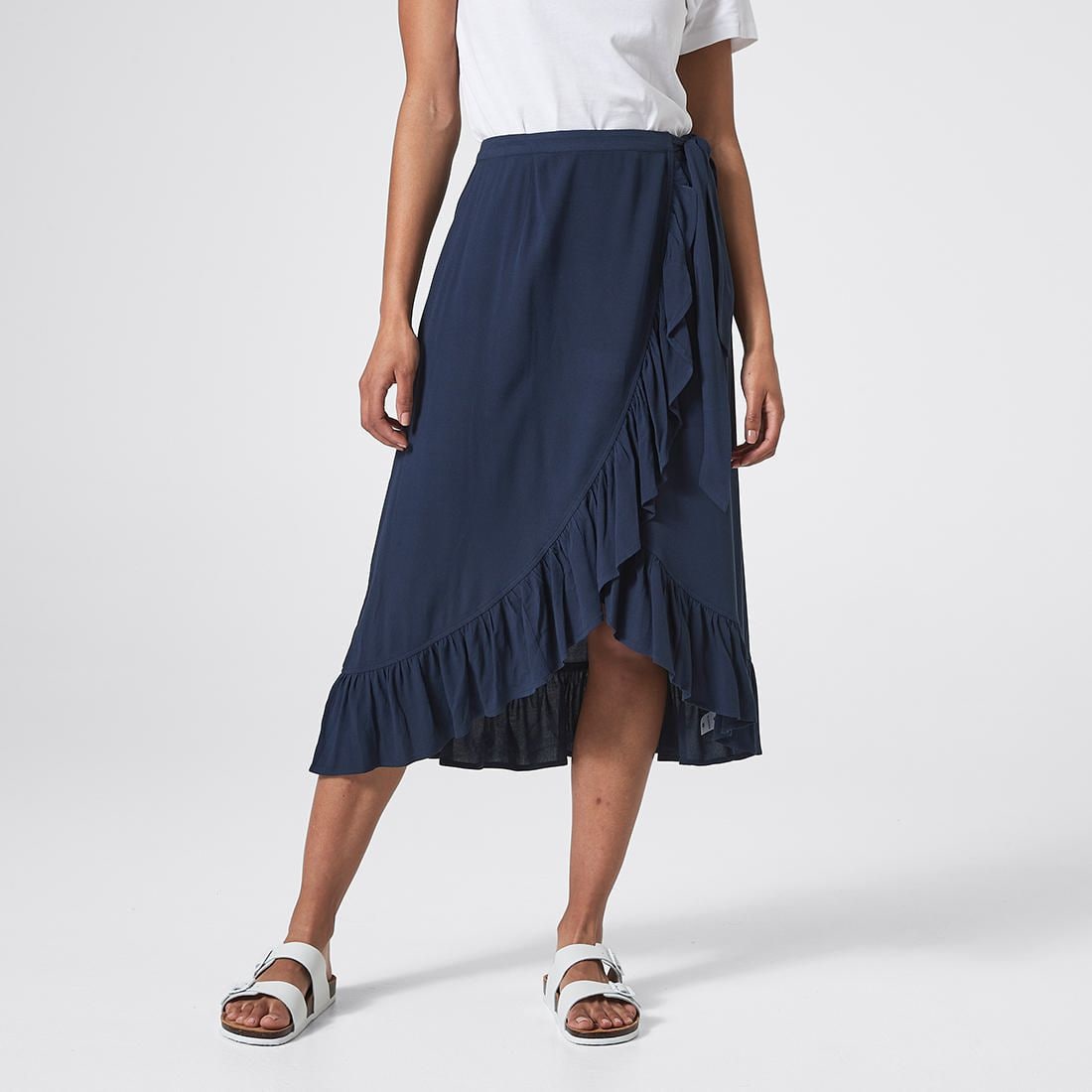long denim skirt quality