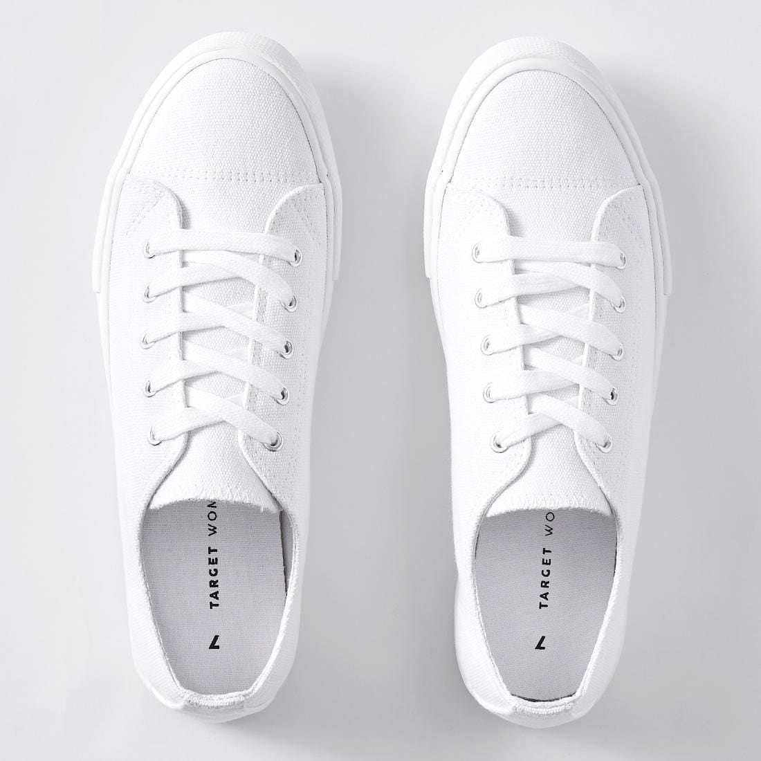 next white canvas shoes