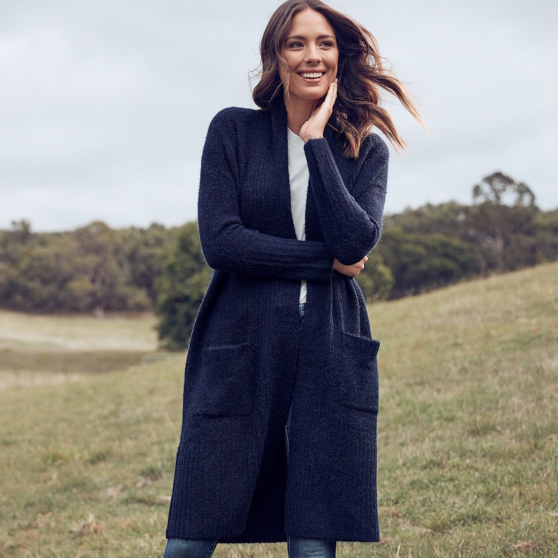 navy blue cardigan australia