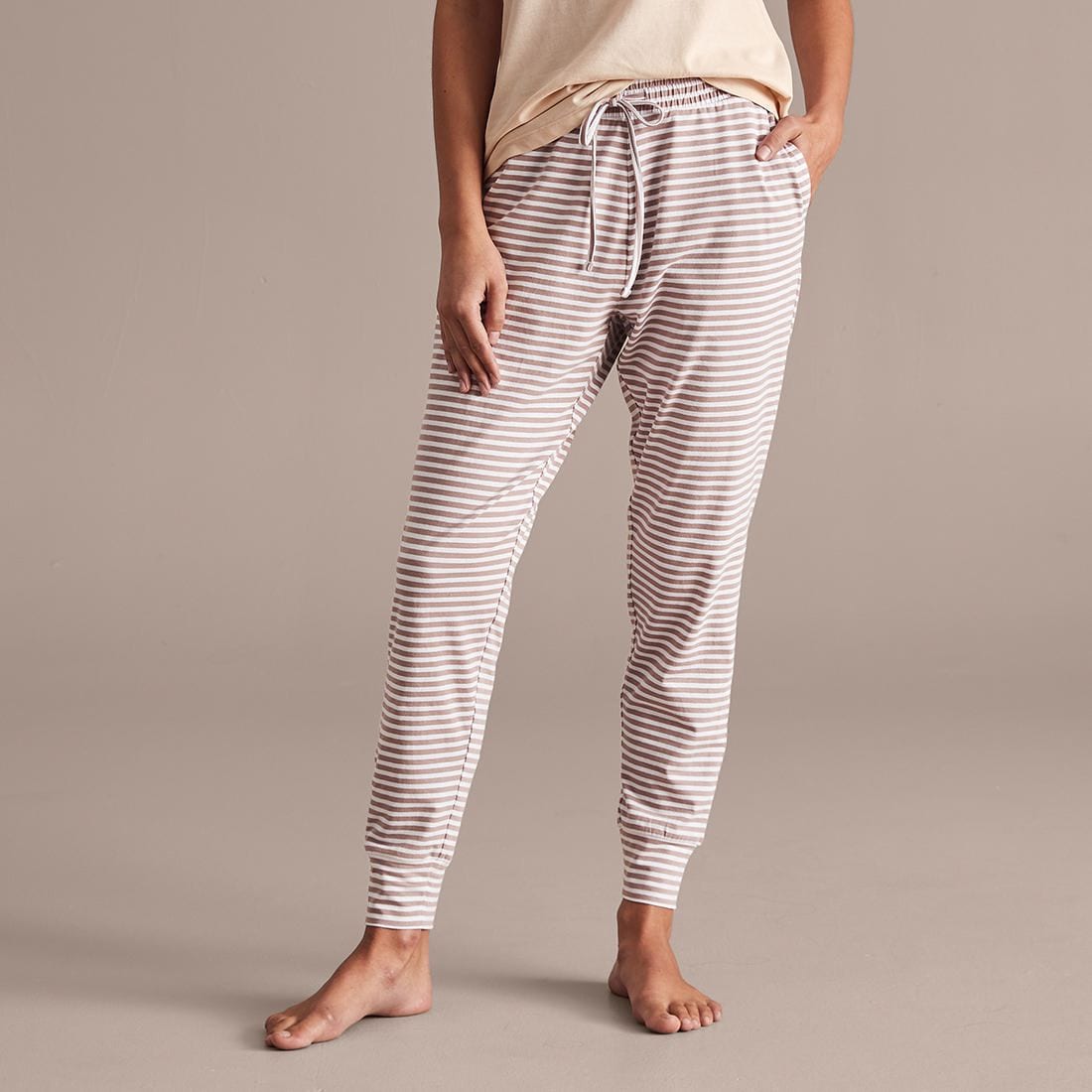 striped jogger pants