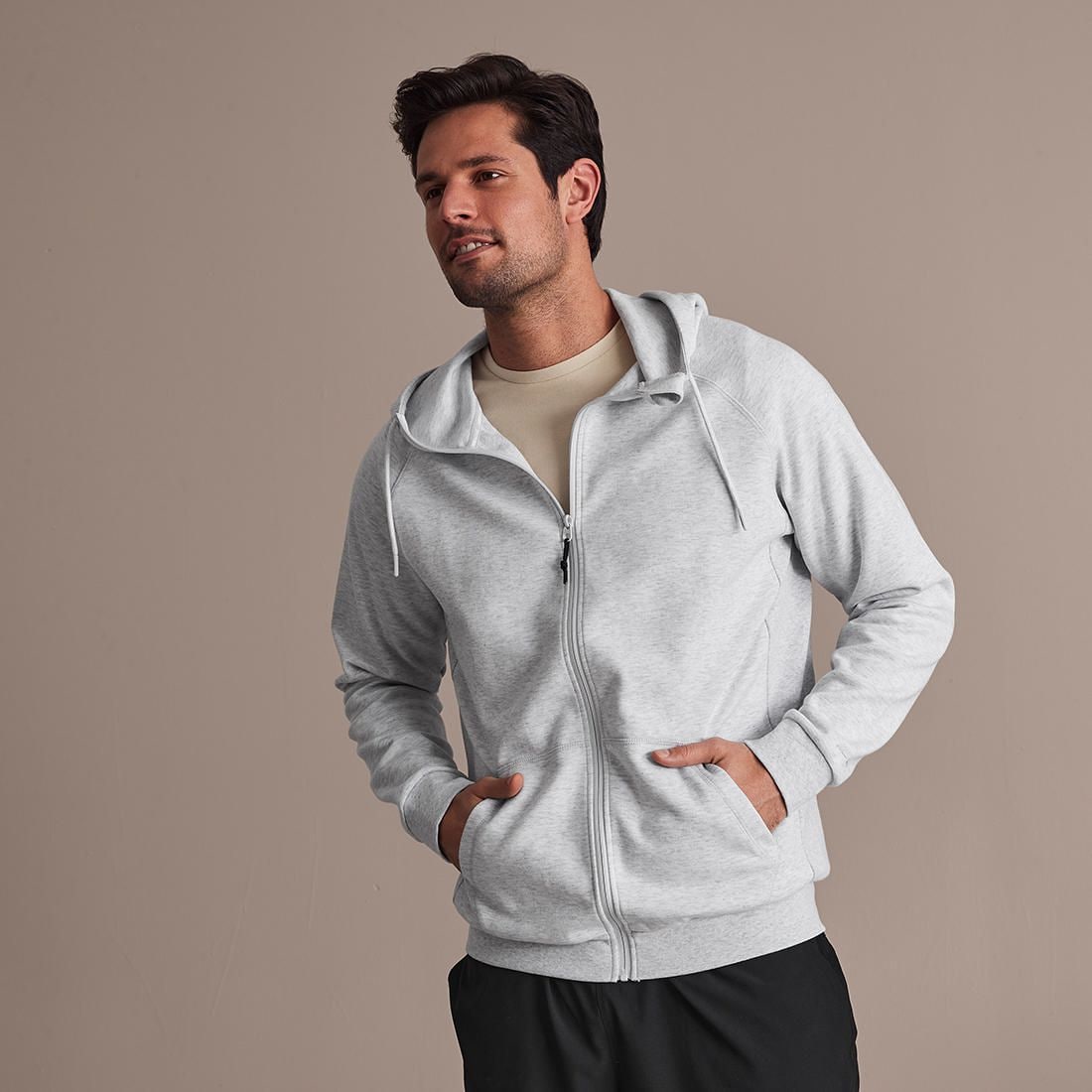Active Fleece Zip Through Hoodie Jumper 