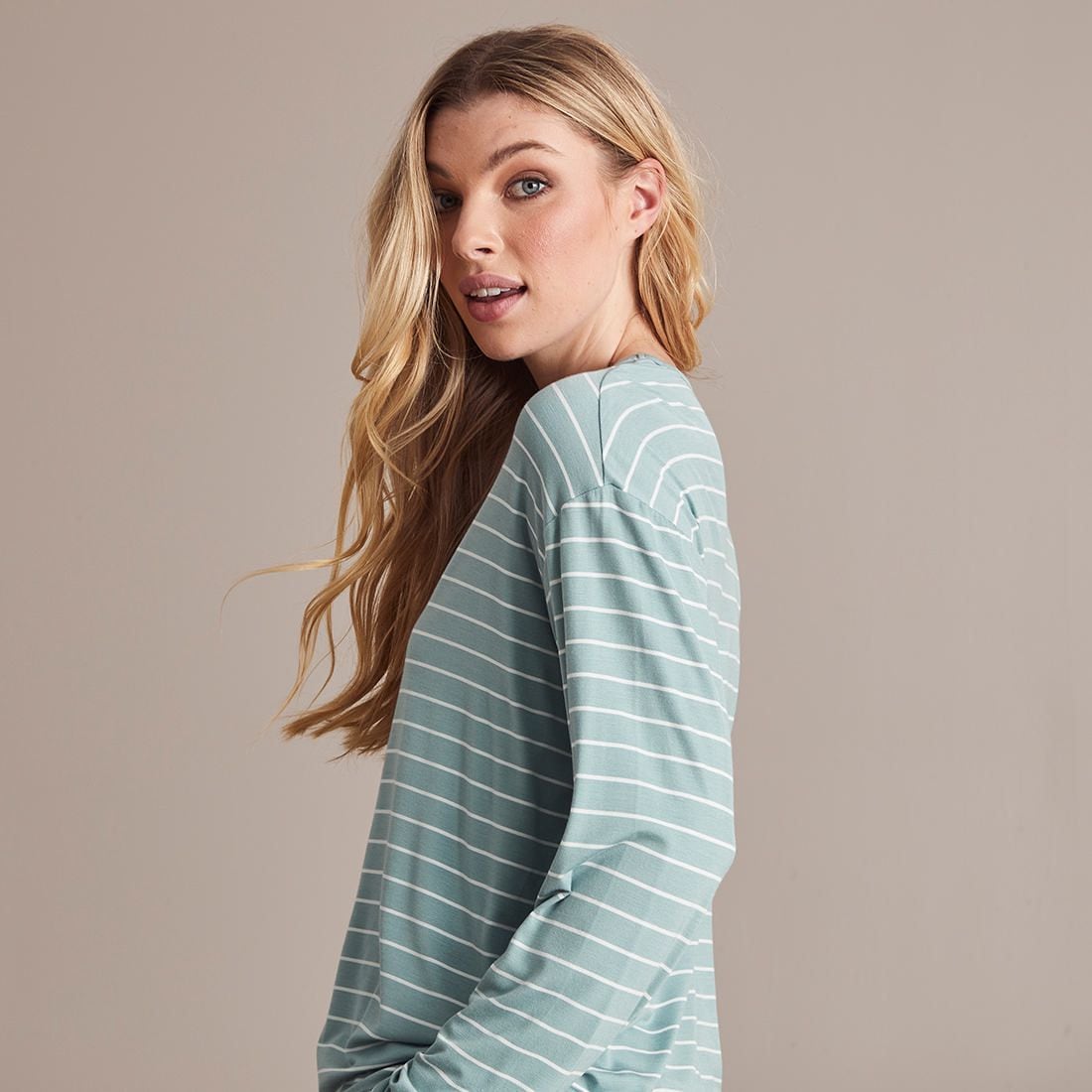 Bamboo Long Sleeve Sleep T-Shirt 