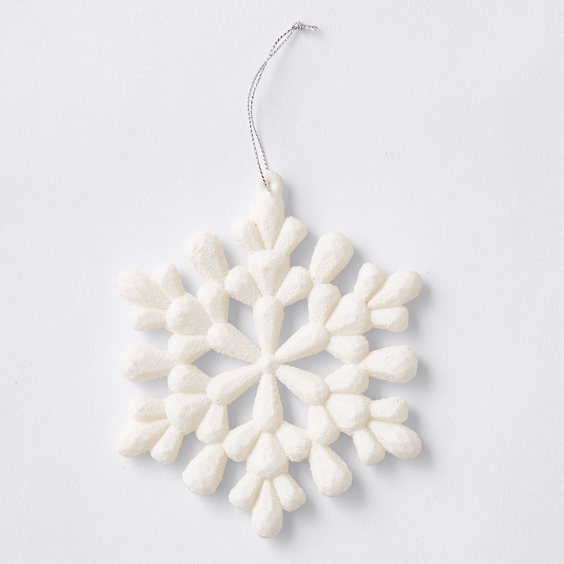 Festive Glitter Snowflake Decoration Assorted Target Australia