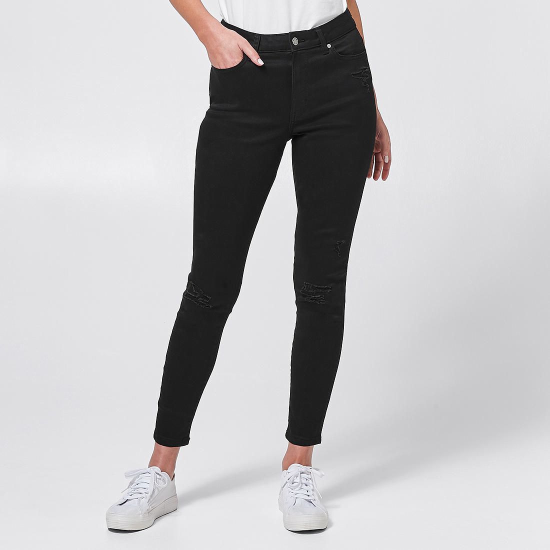 ankle length jeans black