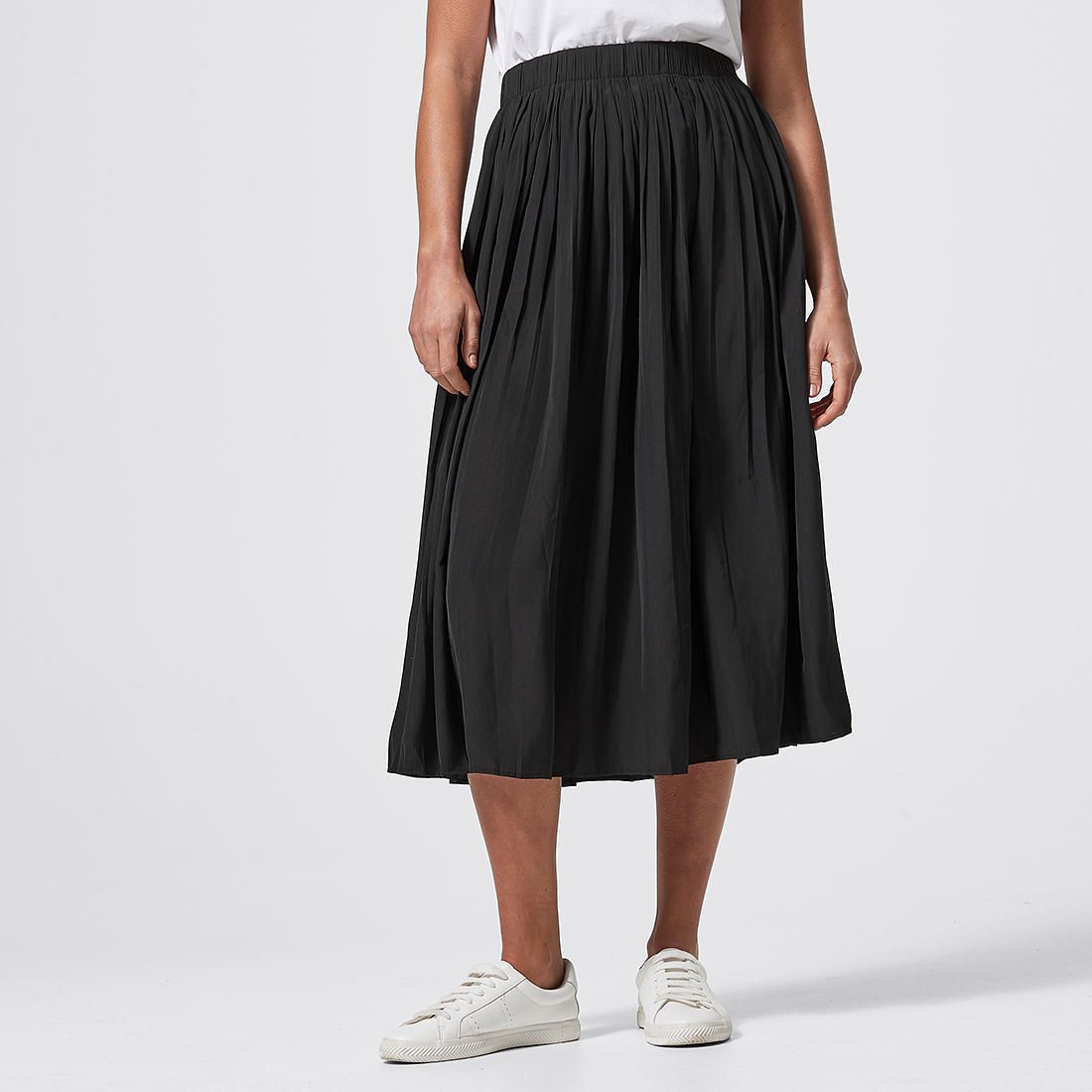 black midi elegant skirt
