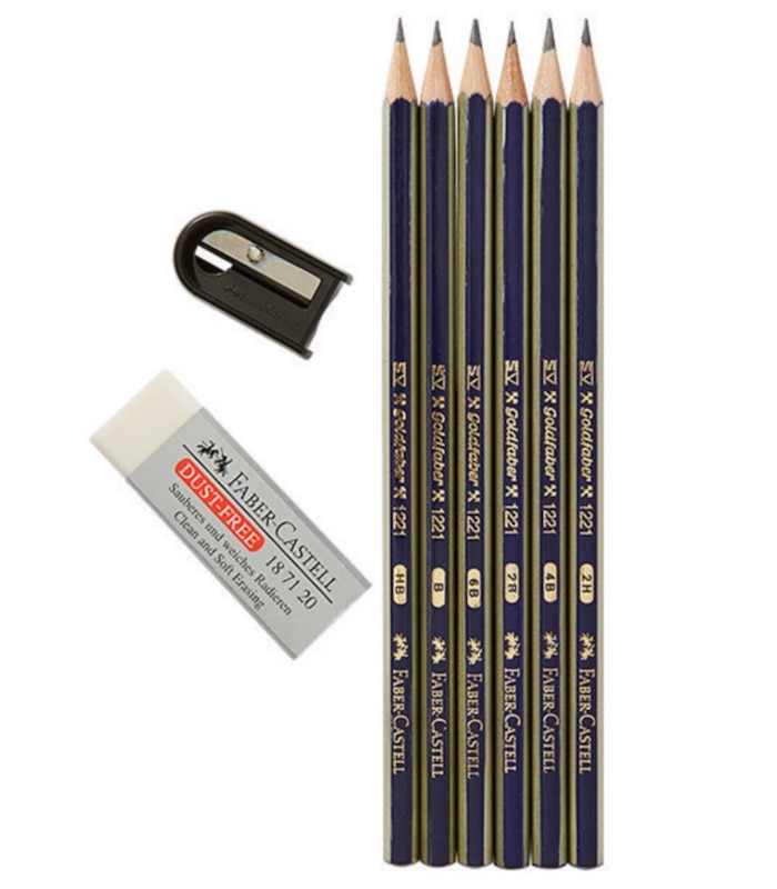 Faber Castell 8 Piece Graphite Sketch Set Target Australia