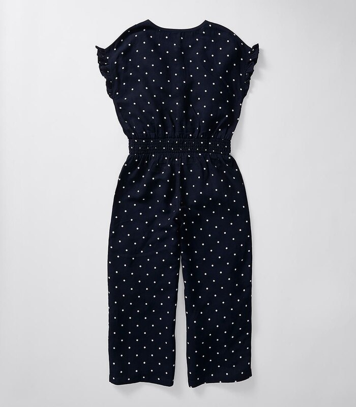 Linen Blend Polka Dot Jumpsuit Target Australia