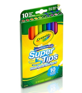 Crayola 10 Pack SuperTips Washable Markers