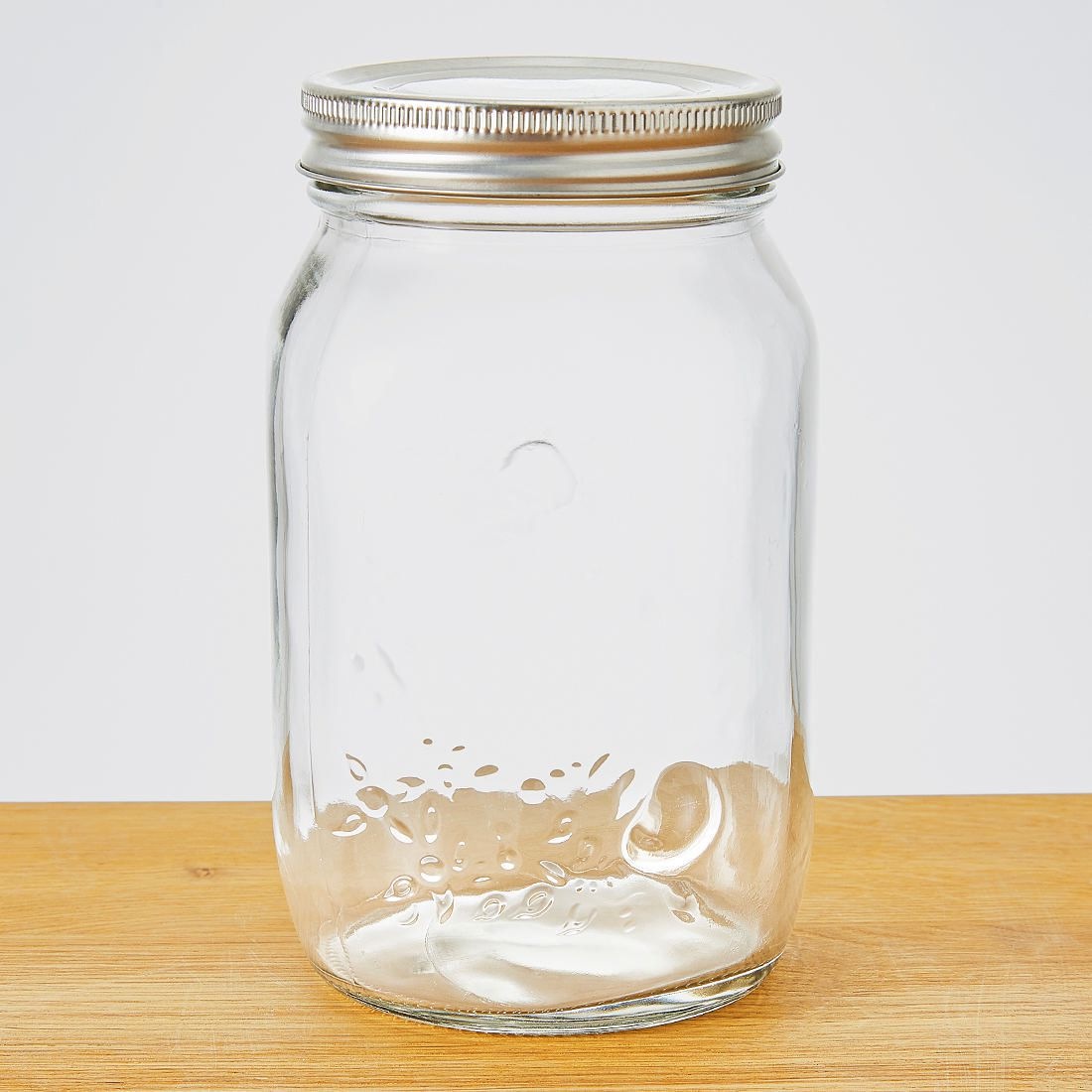 Glass Preserving Jar With Metal Lid 1000ml Target Australia