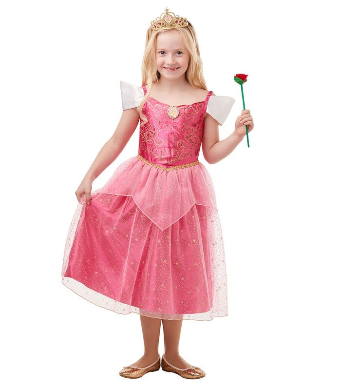 Sleeping Beauty Glitter Sparkle Kids Costume Size 3 5 Years Pink Target Australia