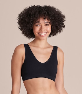Rib Plunge Crop Top - Lily Loves