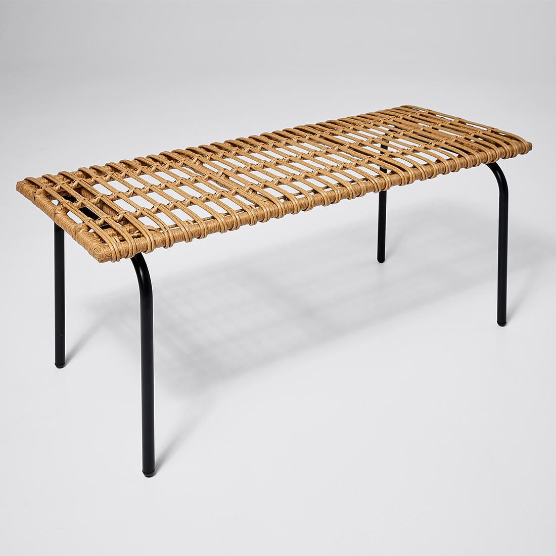 Woven Rattan Bench Target Australia