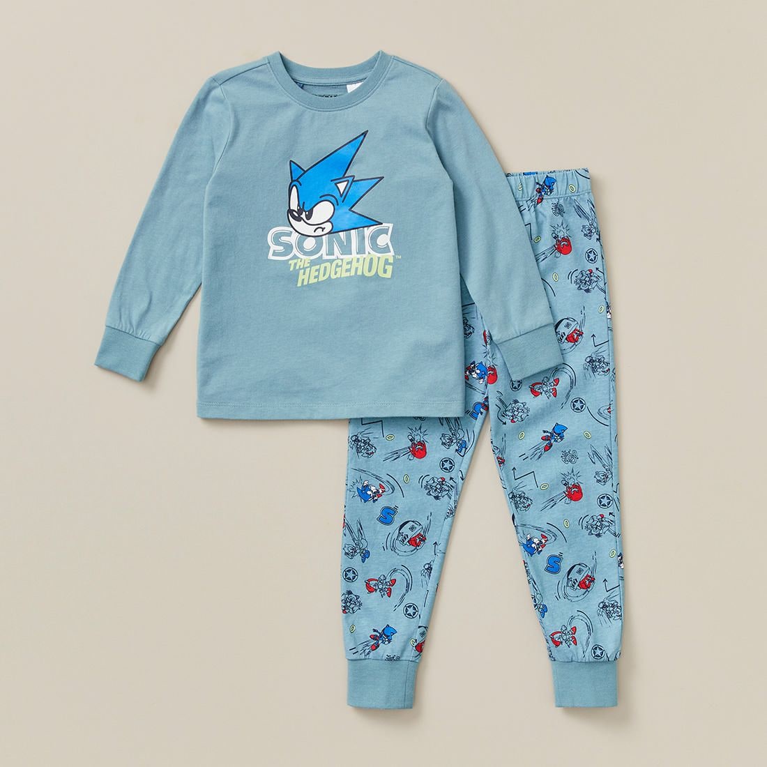 Kids Sonic The Hedgehog Matching PJ Set 