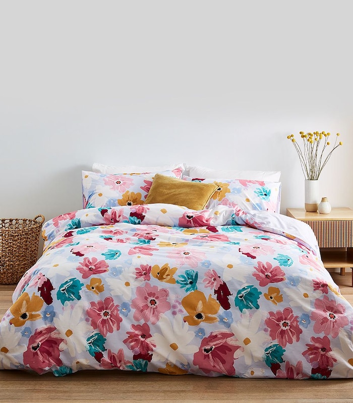 Nara Floral Quilt Cover Set Target Australia