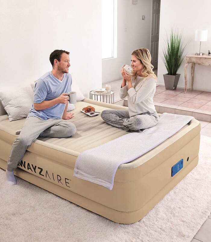 bestway alwayzaire trade airbed with pump mattress queen target australia