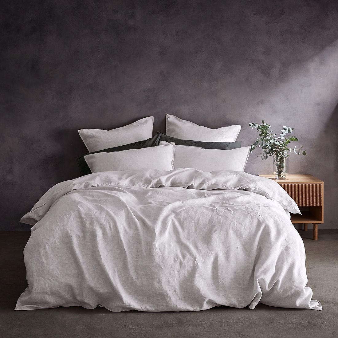 Lilah Linen Quilt Cover Set Flax Target Australia