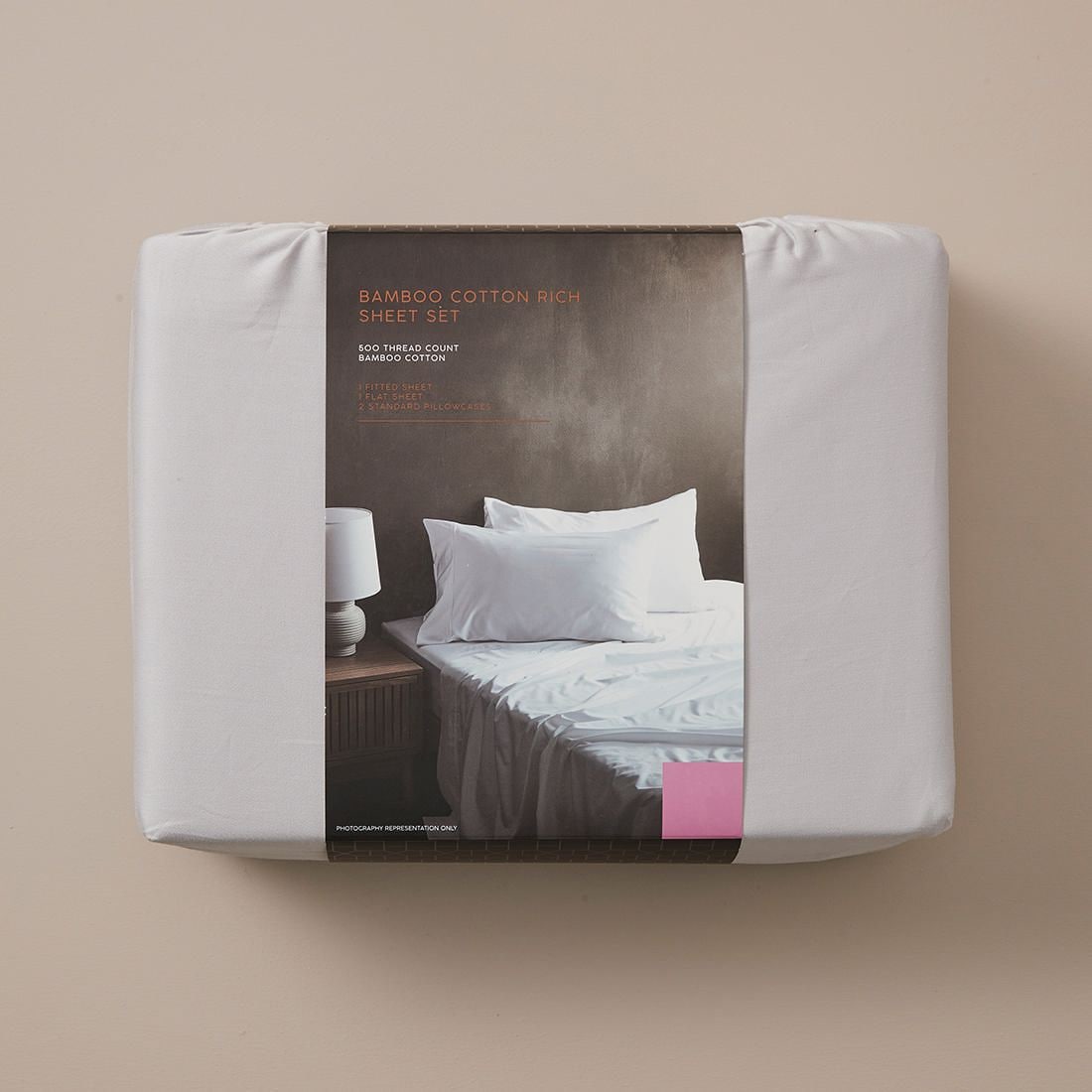Bamboo Cotton Sheet Set - Silver 