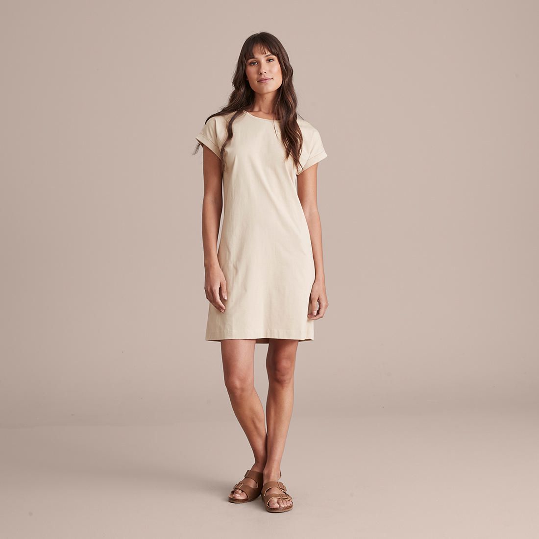 Organic Cotton Knit T-Shirt Dress 