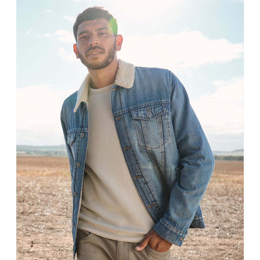 Sherpa Denim Jacket | Target Australia