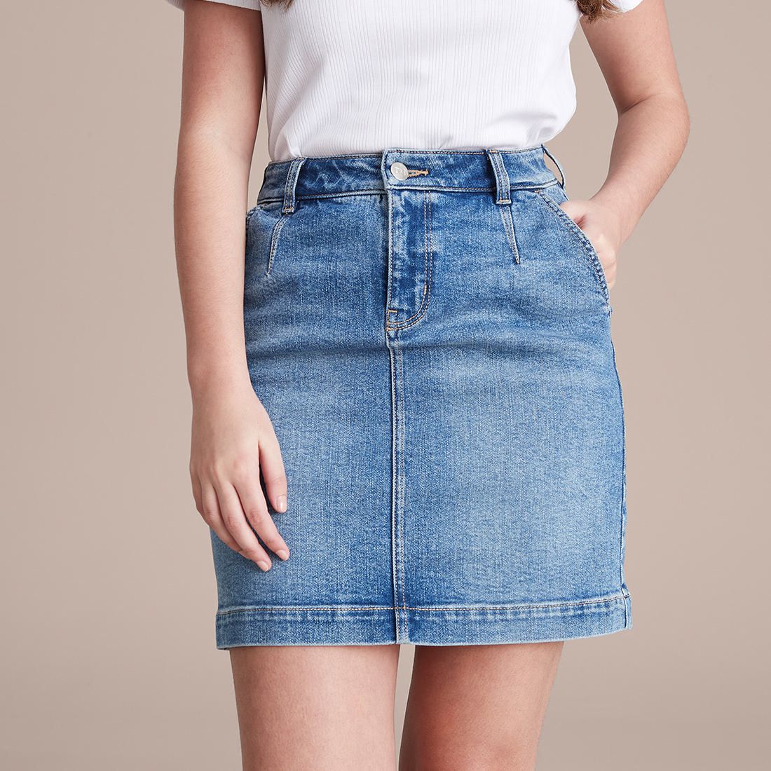 long denim skirt petite