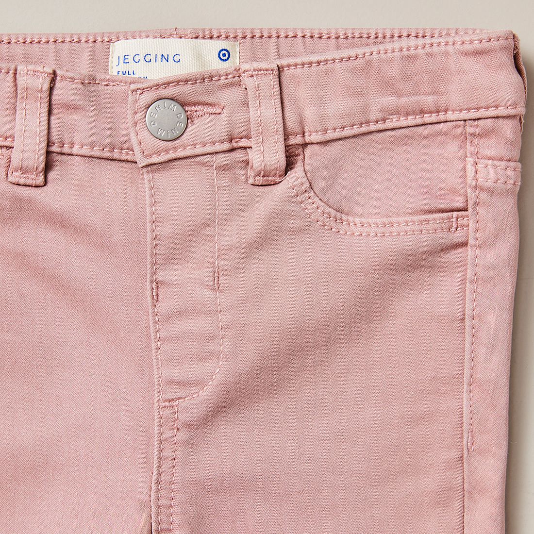 Ella Wonder Denim Jeggings - Pink 